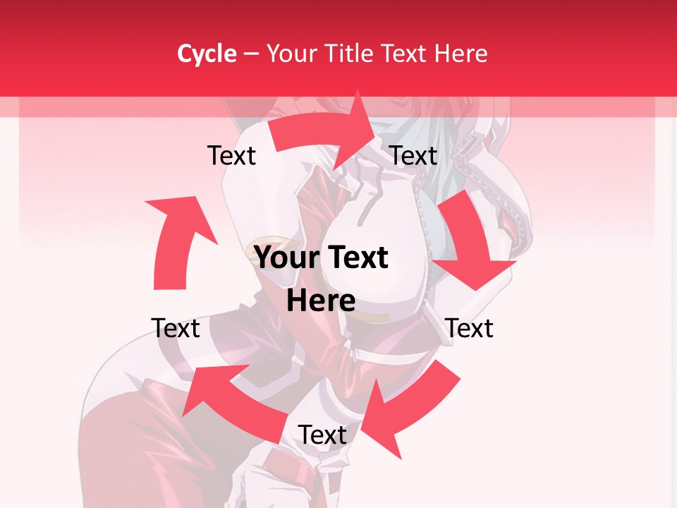 A Woman With Pink Hair Is Posing For The Camera PowerPoint Template