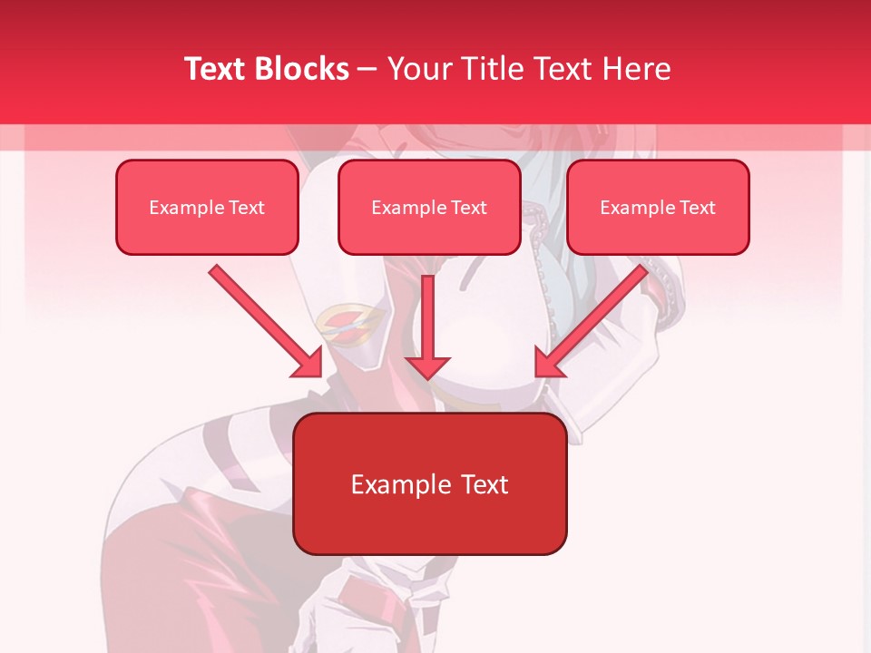 A Woman With Pink Hair Is Posing For The Camera PowerPoint Template