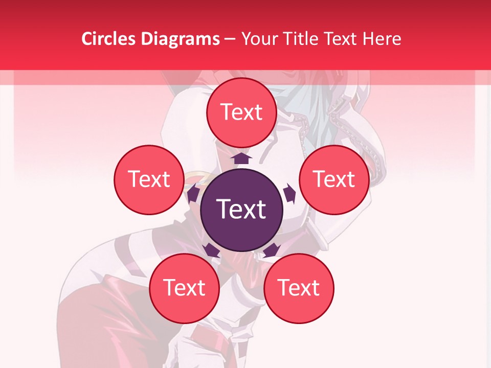 A Woman With Pink Hair Is Posing For The Camera PowerPoint Template