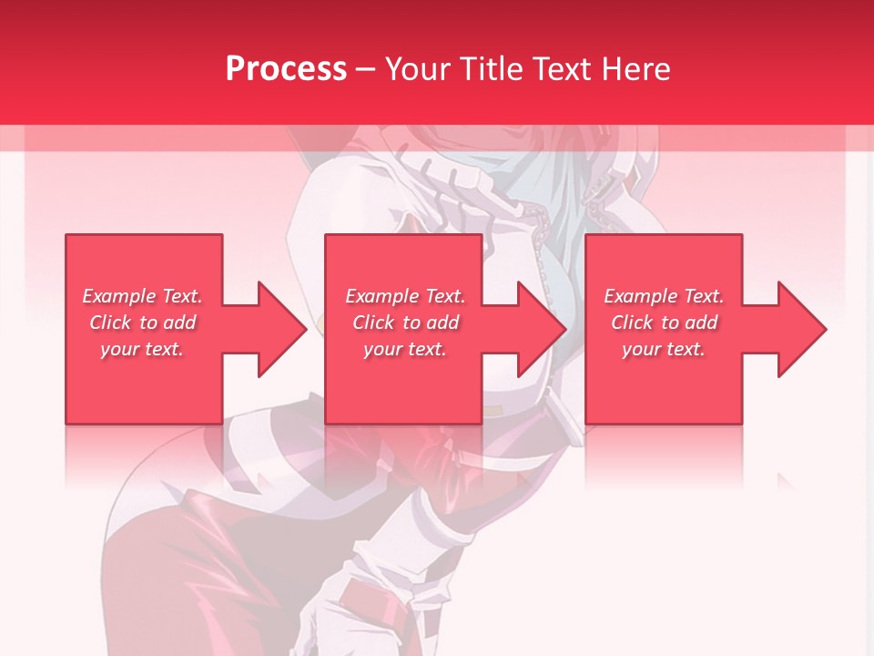 A Woman With Pink Hair Is Posing For The Camera PowerPoint Template