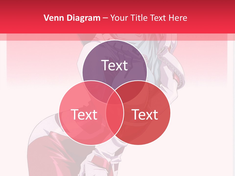 A Woman With Pink Hair Is Posing For The Camera PowerPoint Template