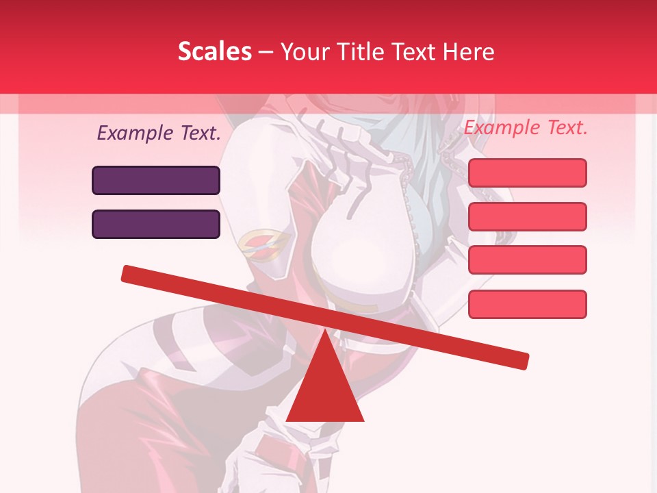 A Woman With Pink Hair Is Posing For The Camera PowerPoint Template