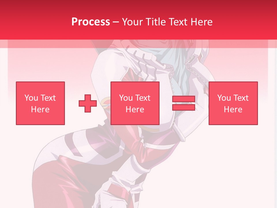 A Woman With Pink Hair Is Posing For The Camera PowerPoint Template