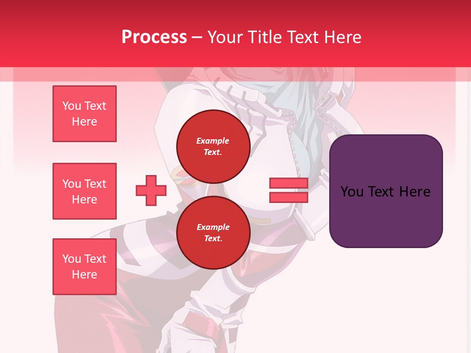 A Woman With Pink Hair Is Posing For The Camera PowerPoint Template