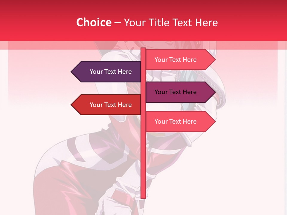 A Woman With Pink Hair Is Posing For The Camera PowerPoint Template