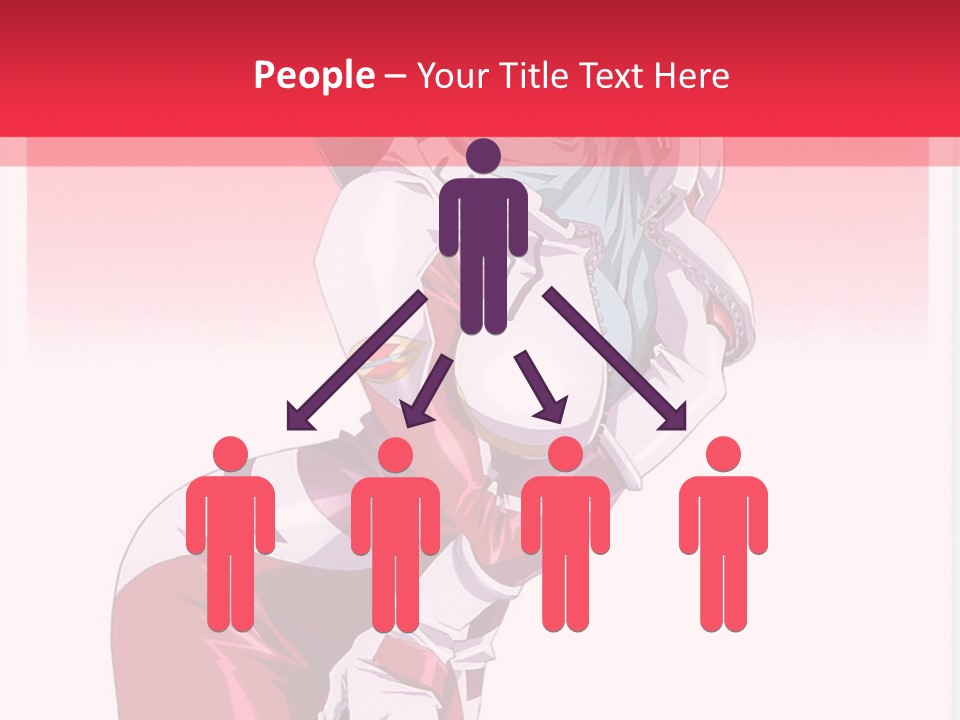 A Woman With Pink Hair Is Posing For The Camera PowerPoint Template