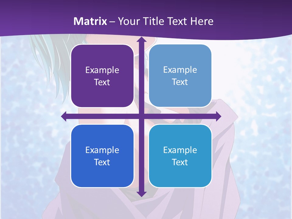 A Woman With Green Hair Is Wrapped In A Towel PowerPoint Template