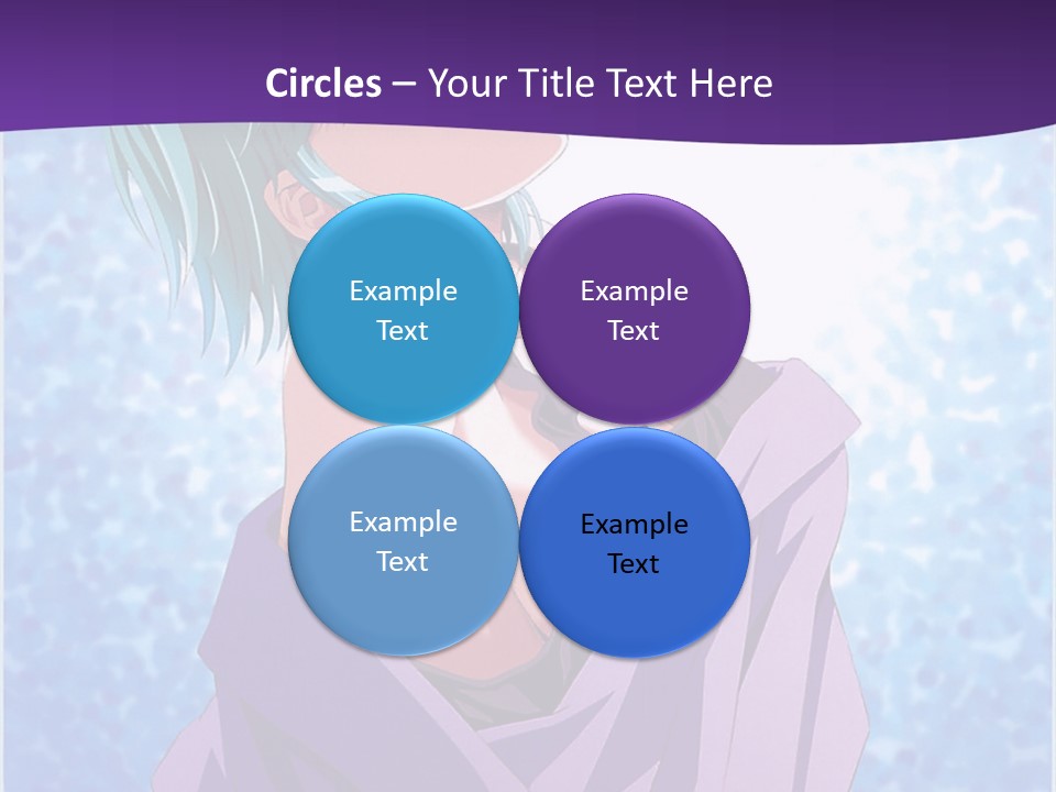 A Woman With Green Hair Is Wrapped In A Towel PowerPoint Template