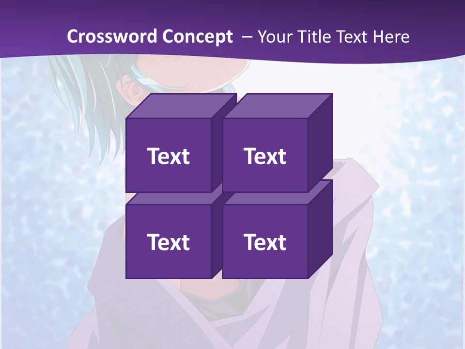 A Woman With Green Hair Is Wrapped In A Towel PowerPoint Template