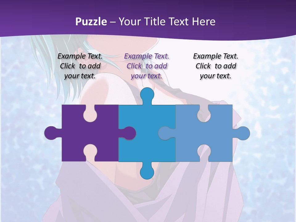 A Woman With Green Hair Is Wrapped In A Towel PowerPoint Template