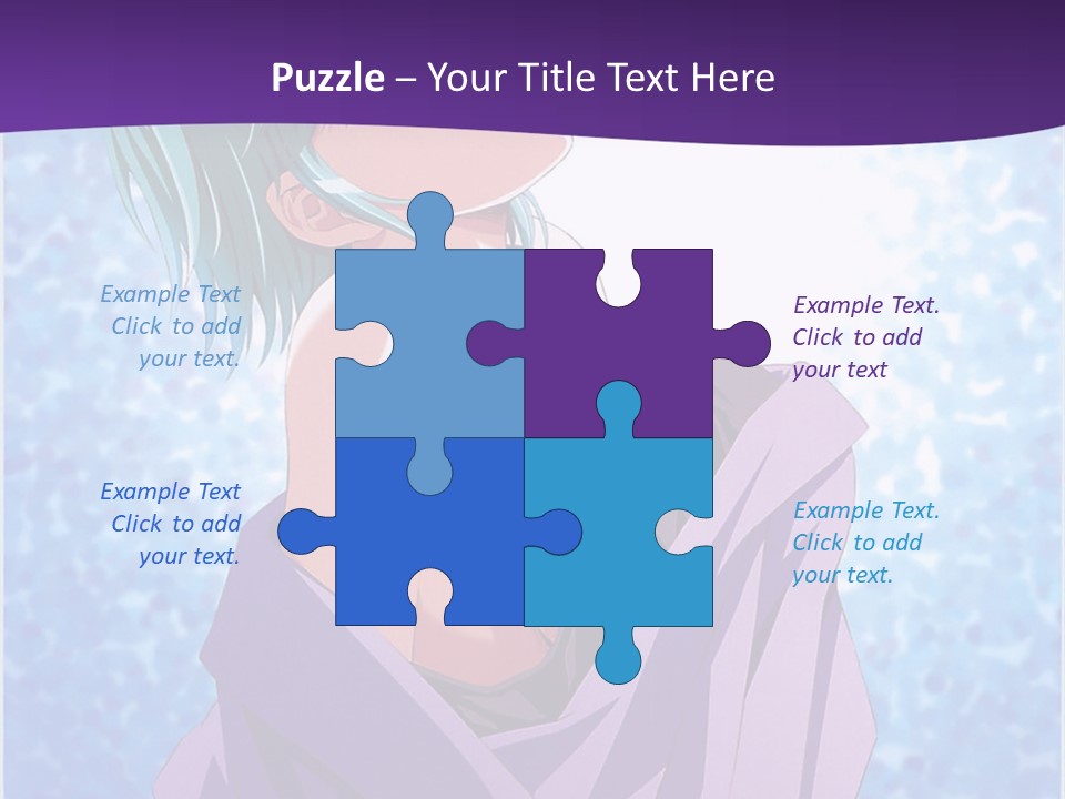 A Woman With Green Hair Is Wrapped In A Towel PowerPoint Template