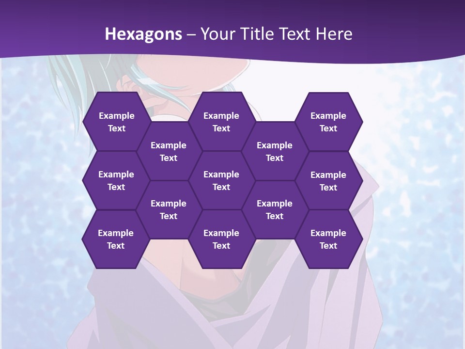 A Woman With Green Hair Is Wrapped In A Towel PowerPoint Template