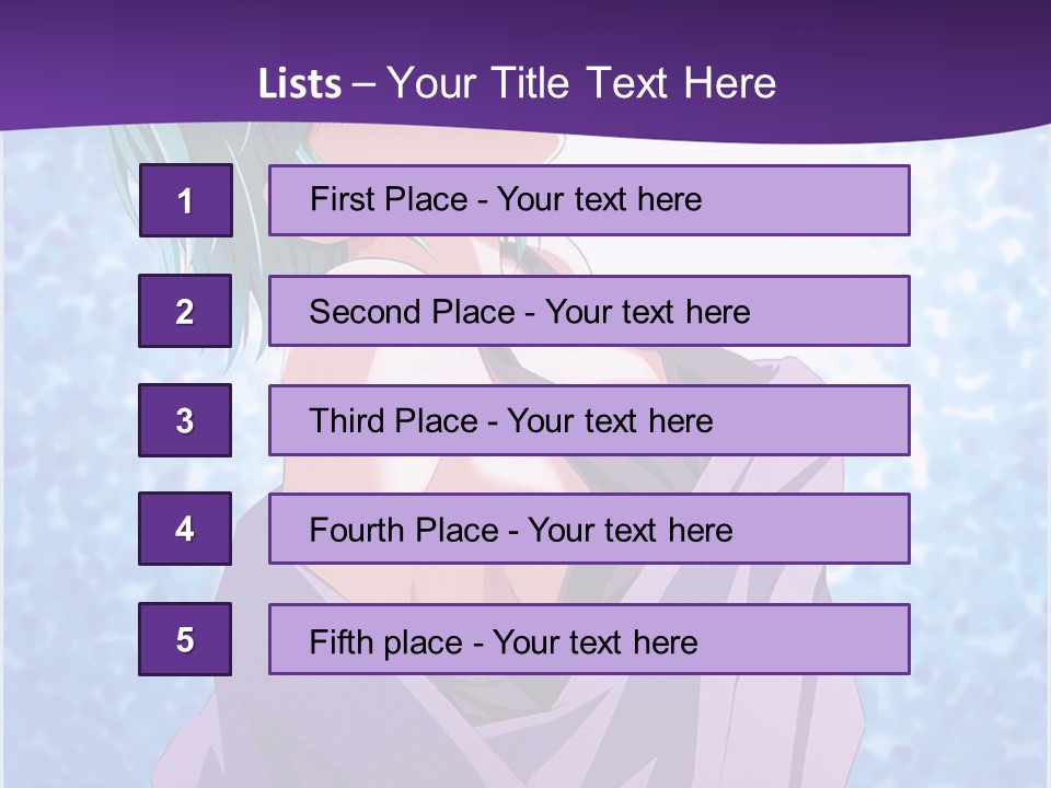 A Woman With Green Hair Is Wrapped In A Towel PowerPoint Template