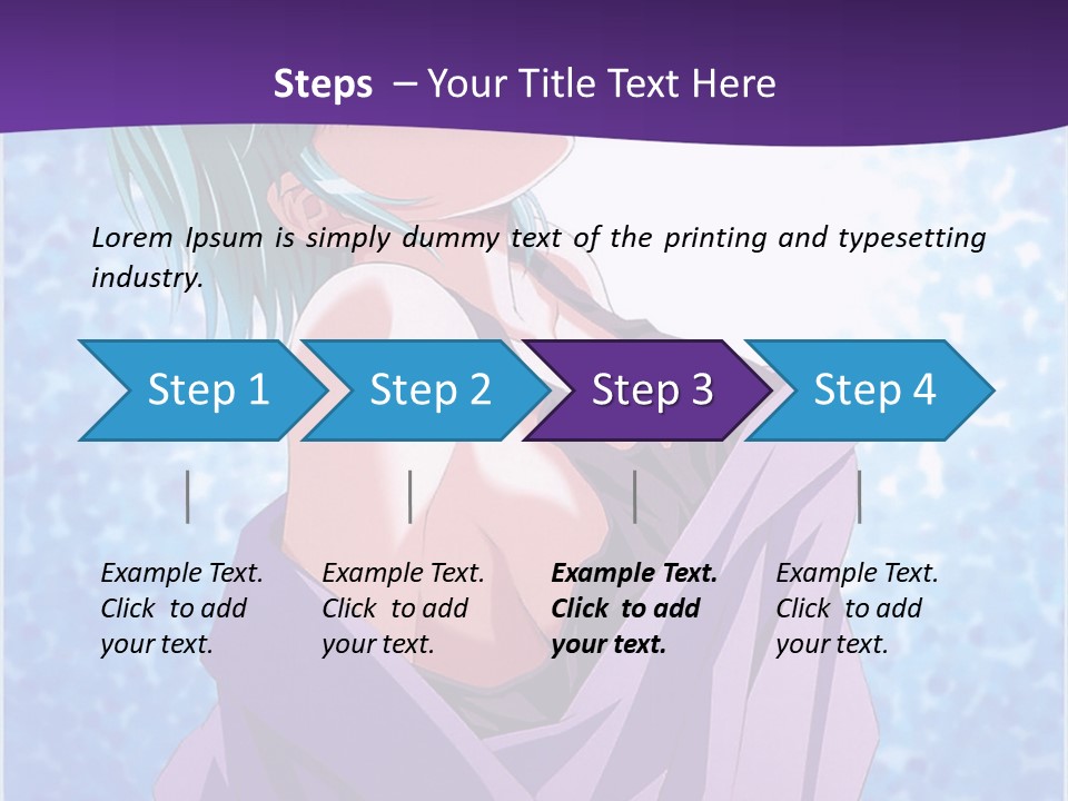 A Woman With Green Hair Is Wrapped In A Towel PowerPoint Template