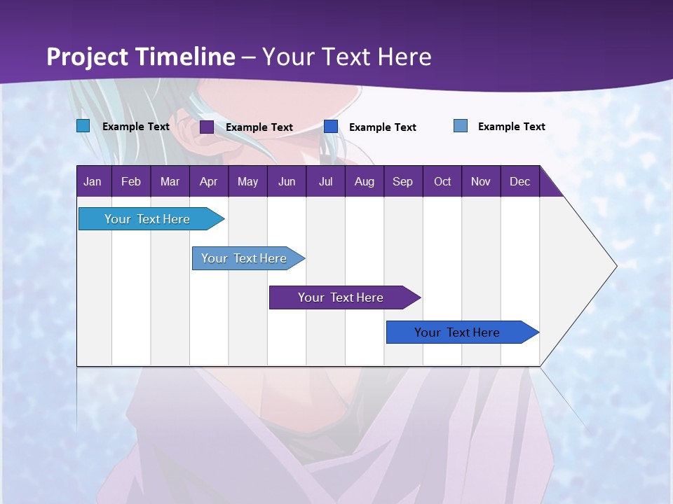 A Woman With Green Hair Is Wrapped In A Towel PowerPoint Template