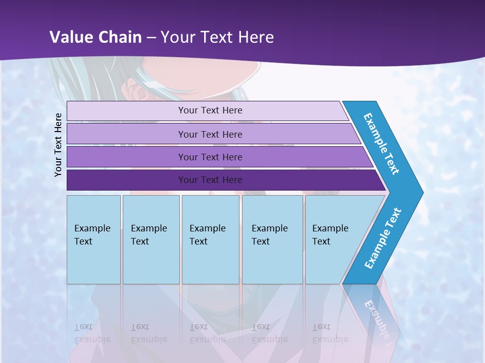 A Woman With Green Hair Is Wrapped In A Towel PowerPoint Template