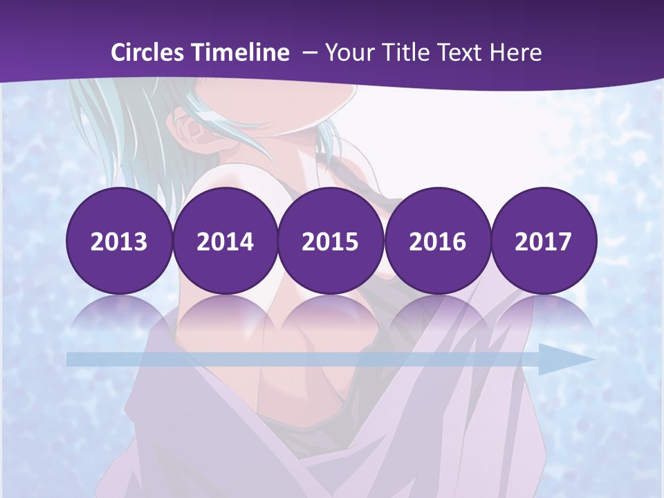 A Woman With Green Hair Is Wrapped In A Towel PowerPoint Template