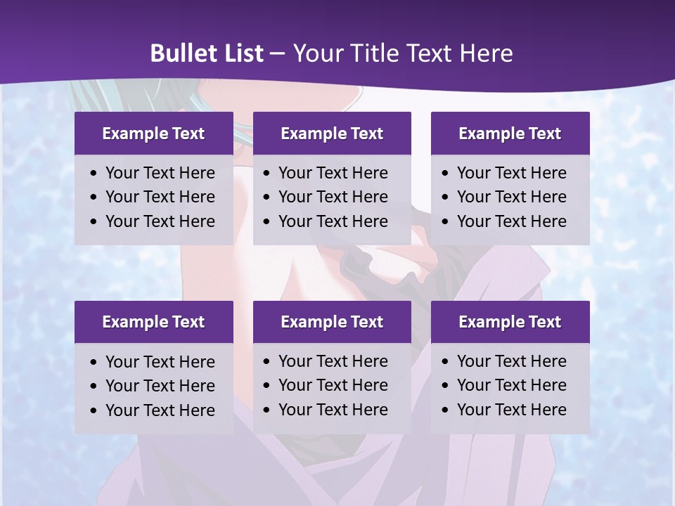 A Woman With Green Hair Is Wrapped In A Towel PowerPoint Template