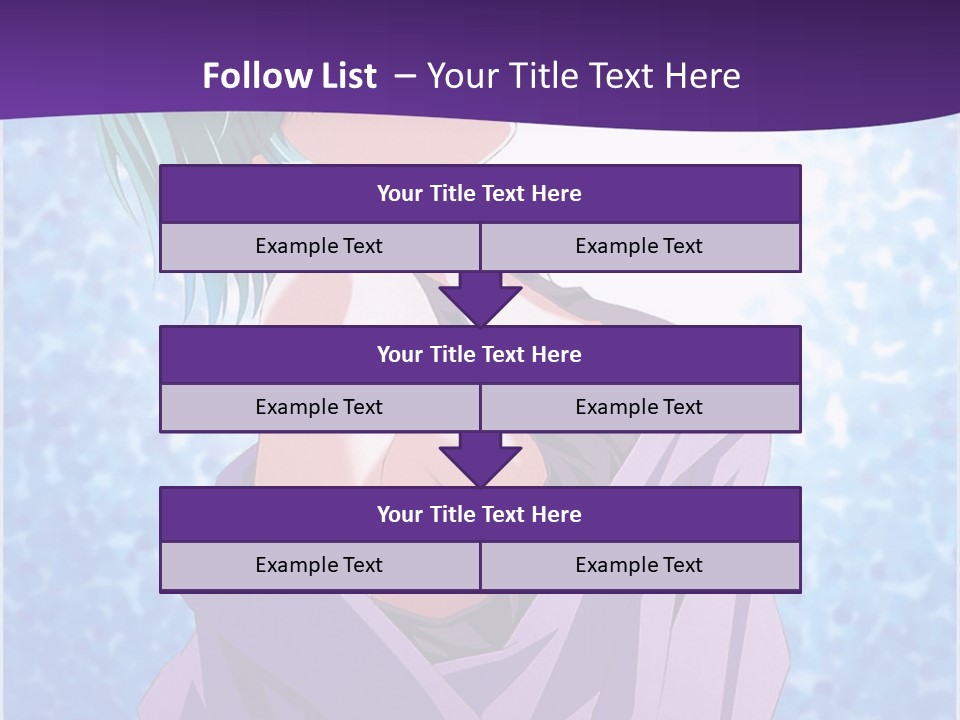 A Woman With Green Hair Is Wrapped In A Towel PowerPoint Template