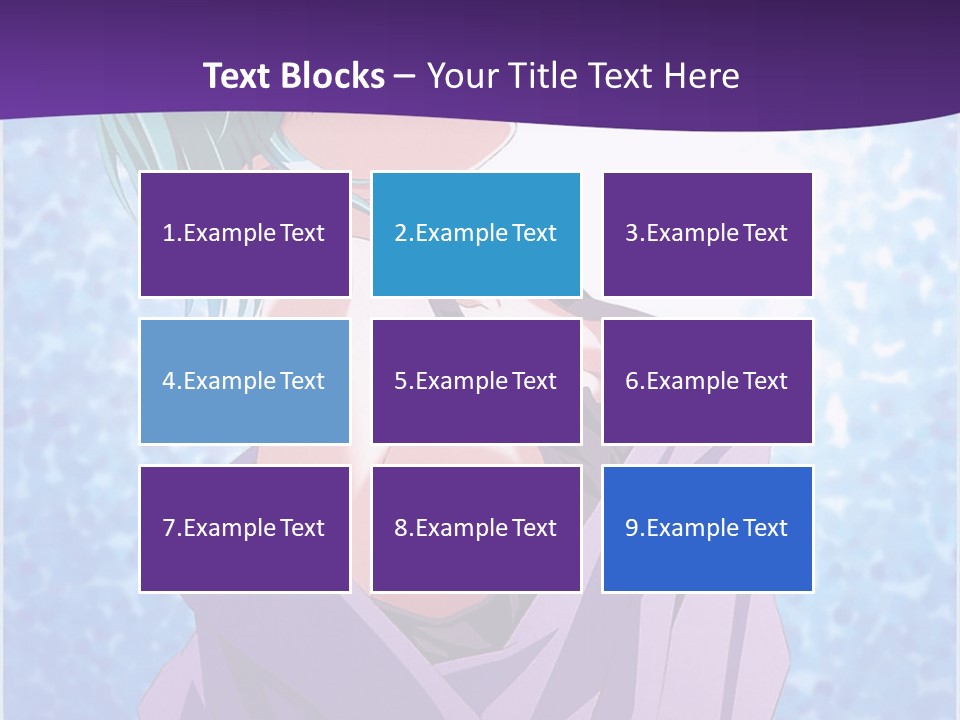 A Woman With Green Hair Is Wrapped In A Towel PowerPoint Template