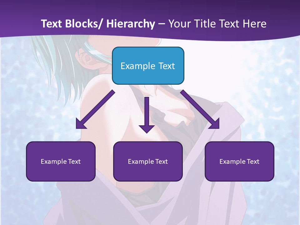 A Woman With Green Hair Is Wrapped In A Towel PowerPoint Template