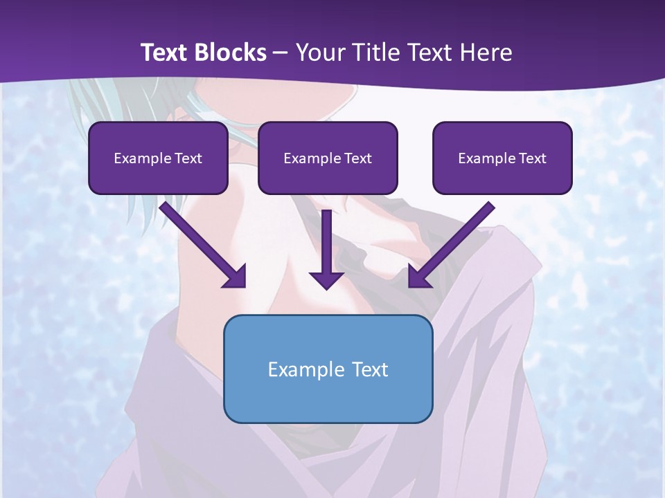 A Woman With Green Hair Is Wrapped In A Towel PowerPoint Template