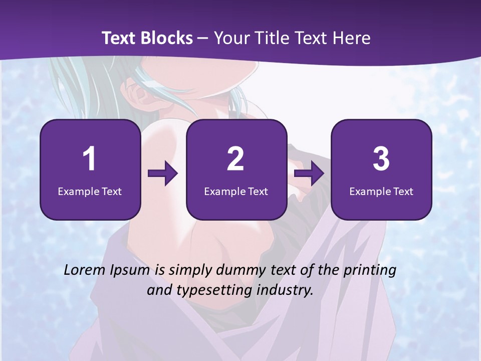 A Woman With Green Hair Is Wrapped In A Towel PowerPoint Template