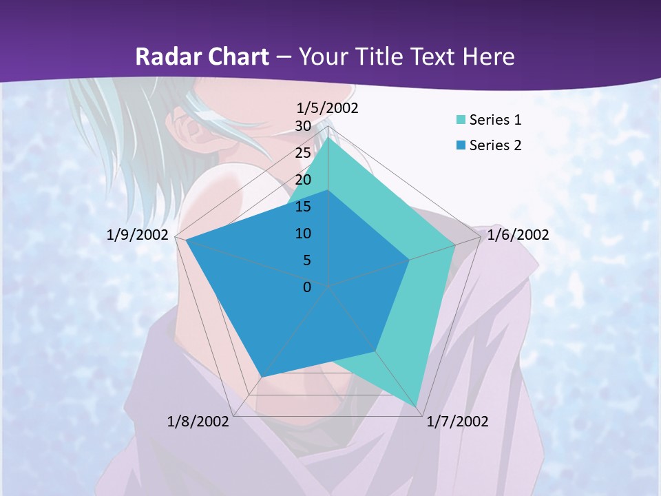 A Woman With Green Hair Is Wrapped In A Towel PowerPoint Template