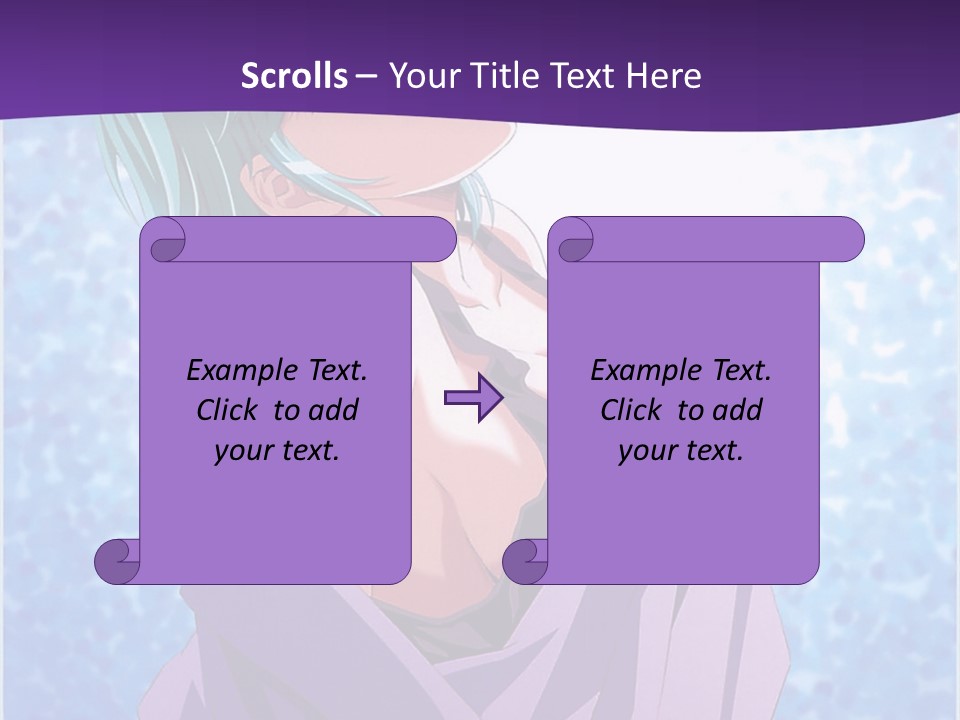 A Woman With Green Hair Is Wrapped In A Towel PowerPoint Template