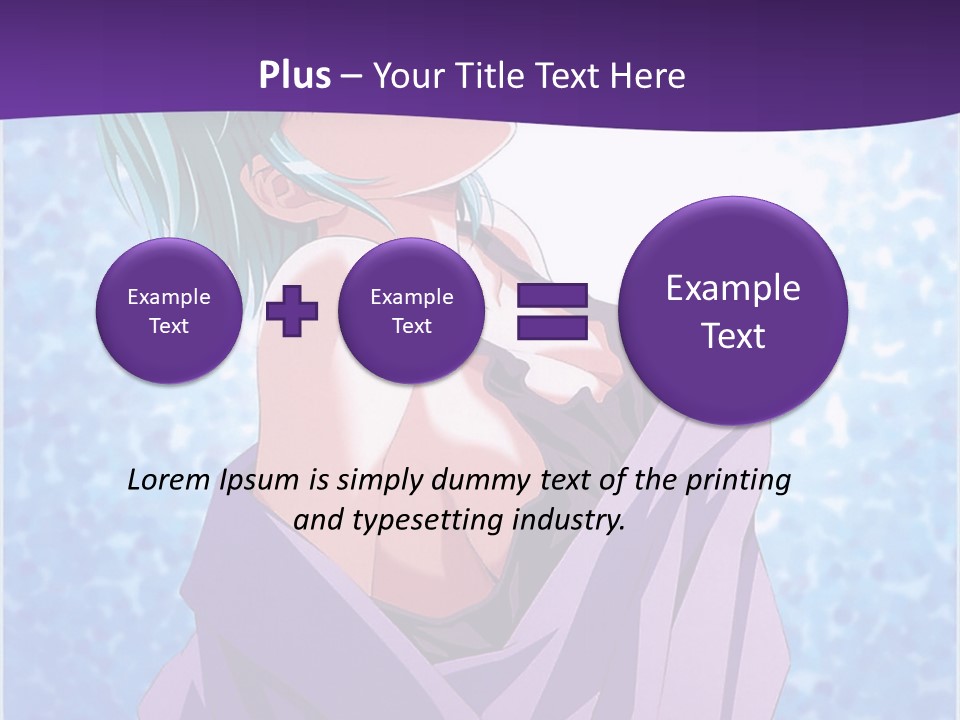 A Woman With Green Hair Is Wrapped In A Towel PowerPoint Template