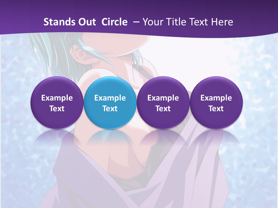 A Woman With Green Hair Is Wrapped In A Towel PowerPoint Template