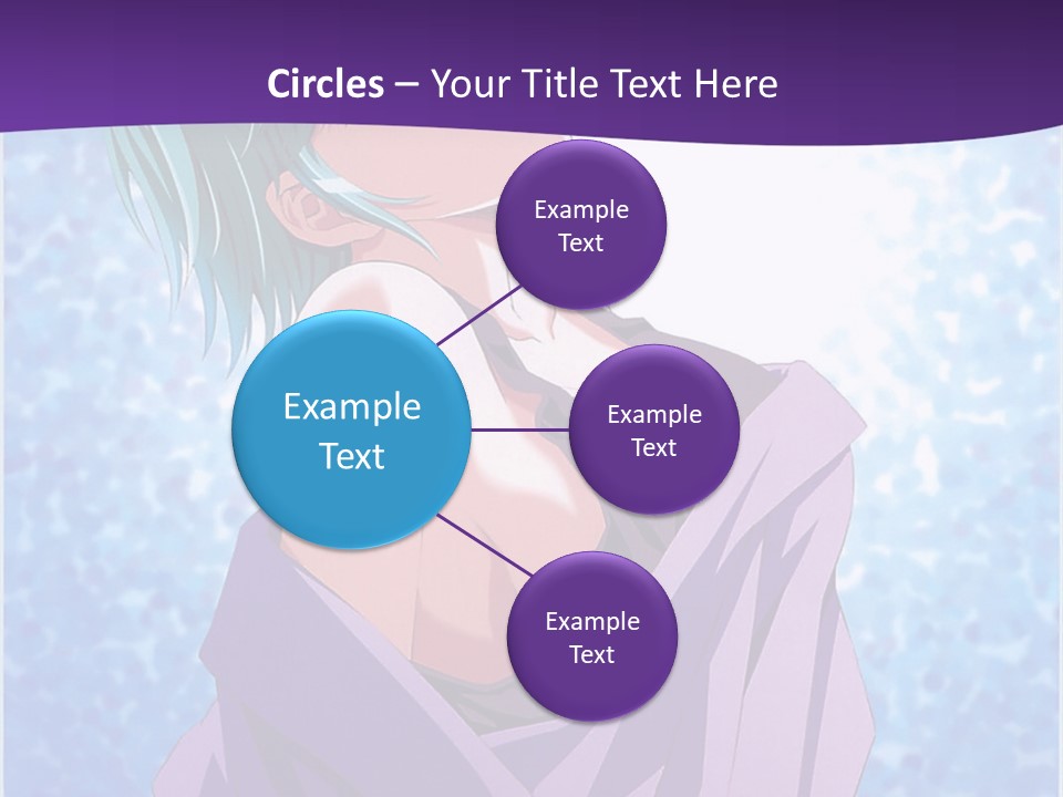 A Woman With Green Hair Is Wrapped In A Towel PowerPoint Template