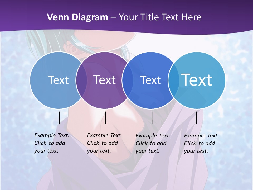 A Woman With Green Hair Is Wrapped In A Towel PowerPoint Template