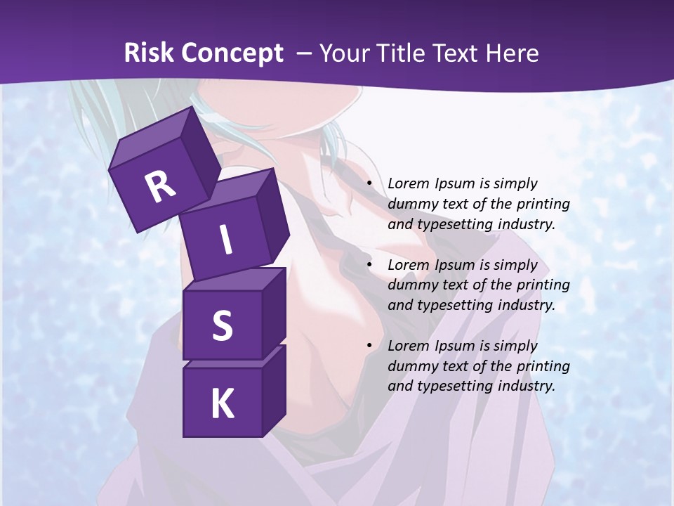 A Woman With Green Hair Is Wrapped In A Towel PowerPoint Template