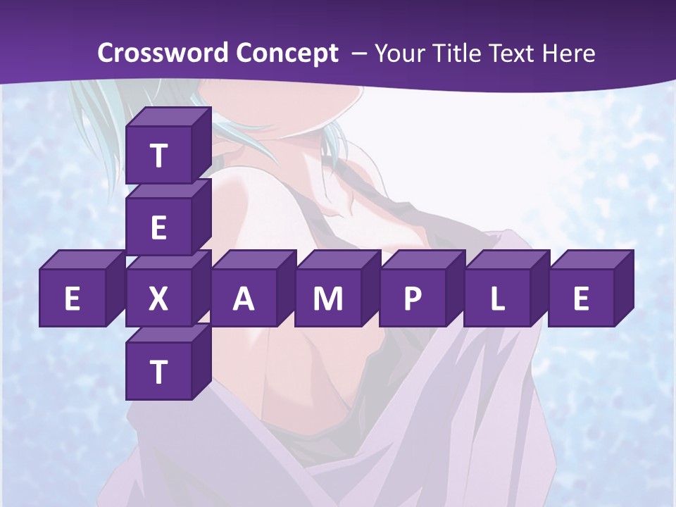 A Woman With Green Hair Is Wrapped In A Towel PowerPoint Template