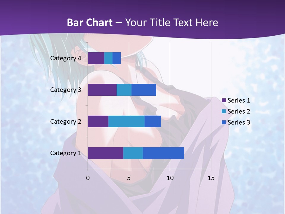 A Woman With Green Hair Is Wrapped In A Towel PowerPoint Template