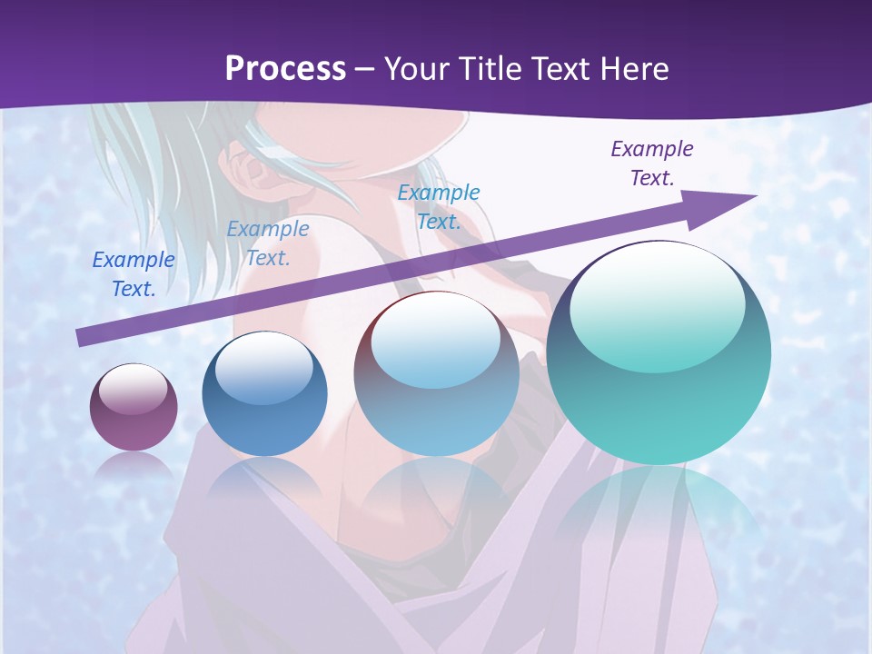 A Woman With Green Hair Is Wrapped In A Towel PowerPoint Template