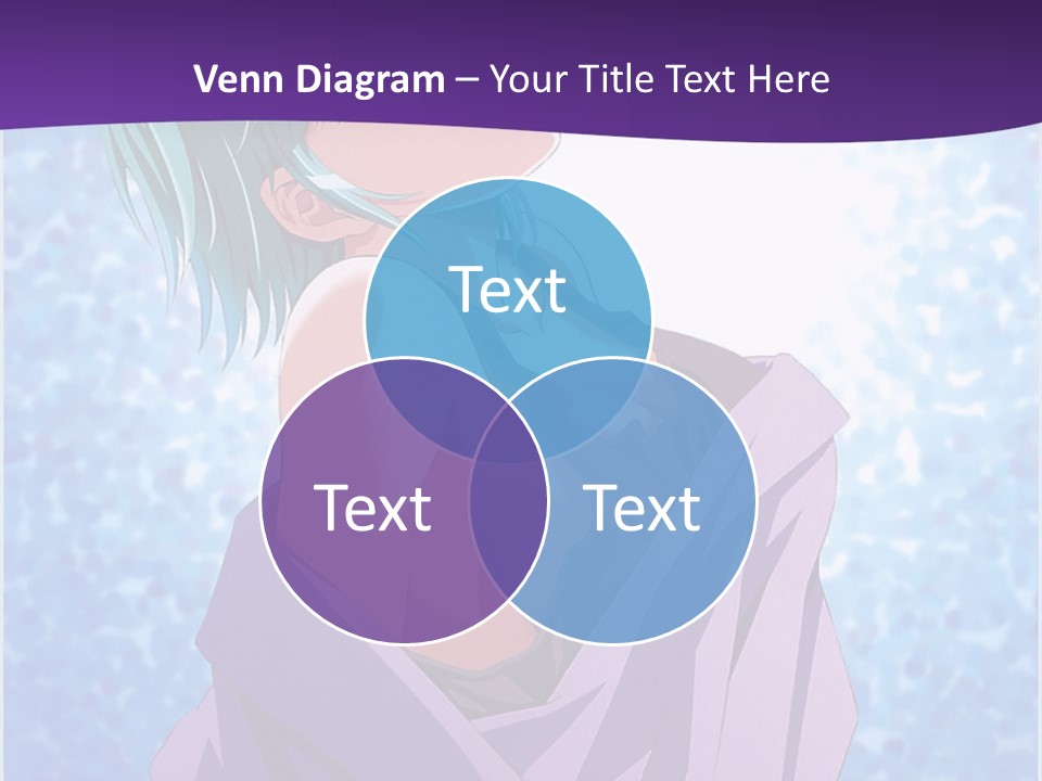 A Woman With Green Hair Is Wrapped In A Towel PowerPoint Template