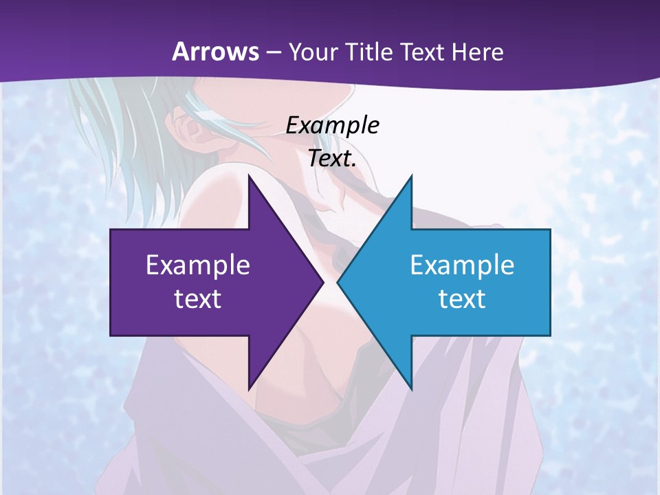 A Woman With Green Hair Is Wrapped In A Towel PowerPoint Template