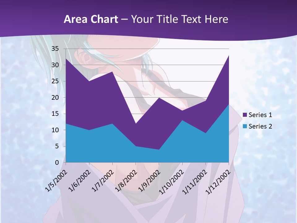 A Woman With Green Hair Is Wrapped In A Towel PowerPoint Template