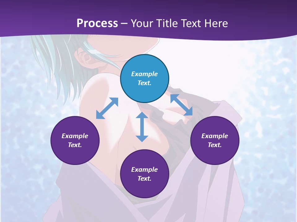 A Woman With Green Hair Is Wrapped In A Towel PowerPoint Template