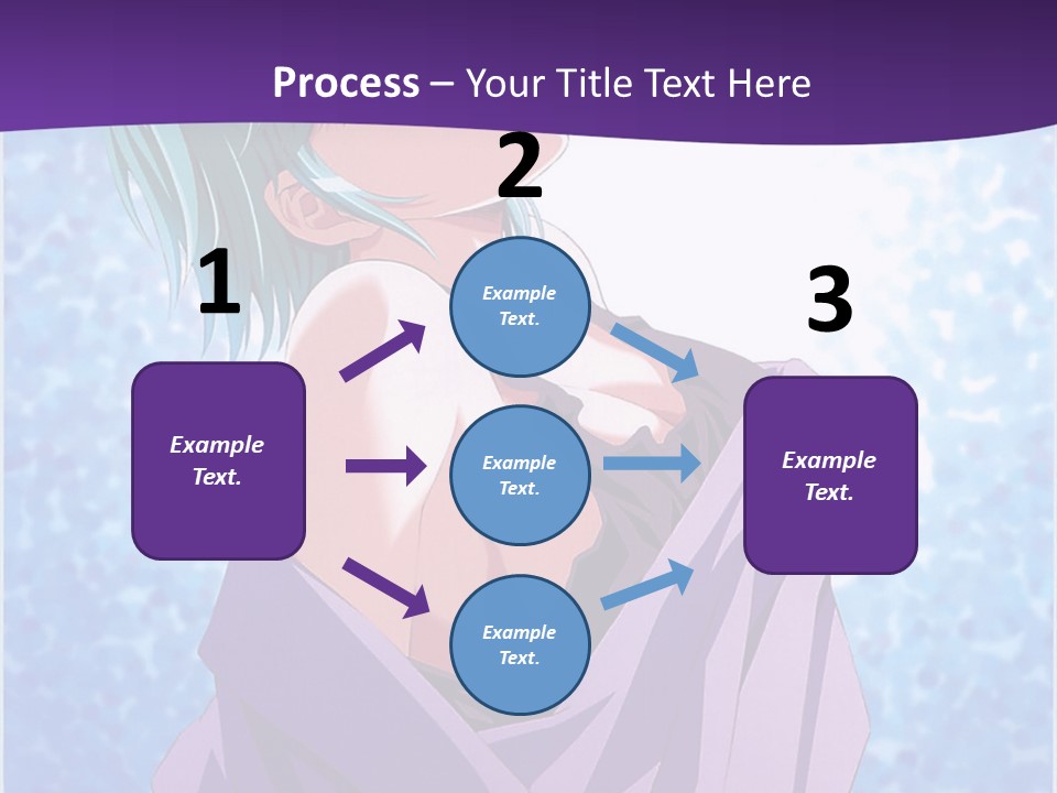 A Woman With Green Hair Is Wrapped In A Towel PowerPoint Template