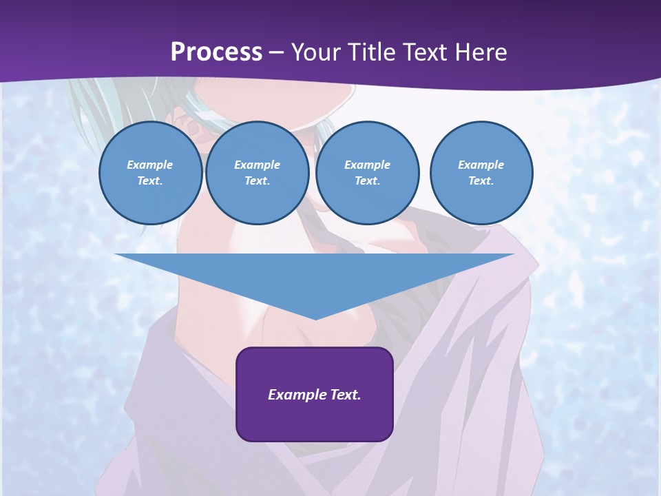 A Woman With Green Hair Is Wrapped In A Towel PowerPoint Template