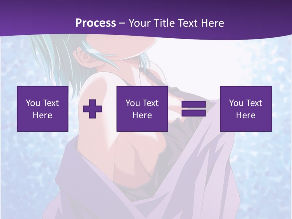 A Woman With Green Hair Is Wrapped In A Towel PowerPoint Template