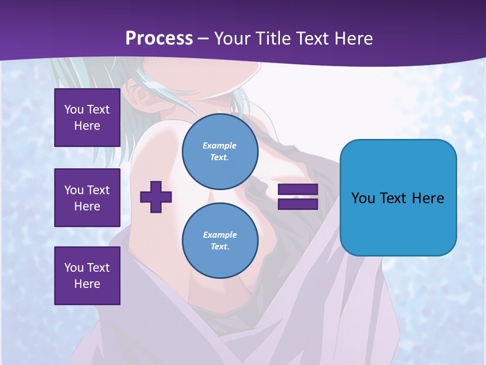 A Woman With Green Hair Is Wrapped In A Towel PowerPoint Template