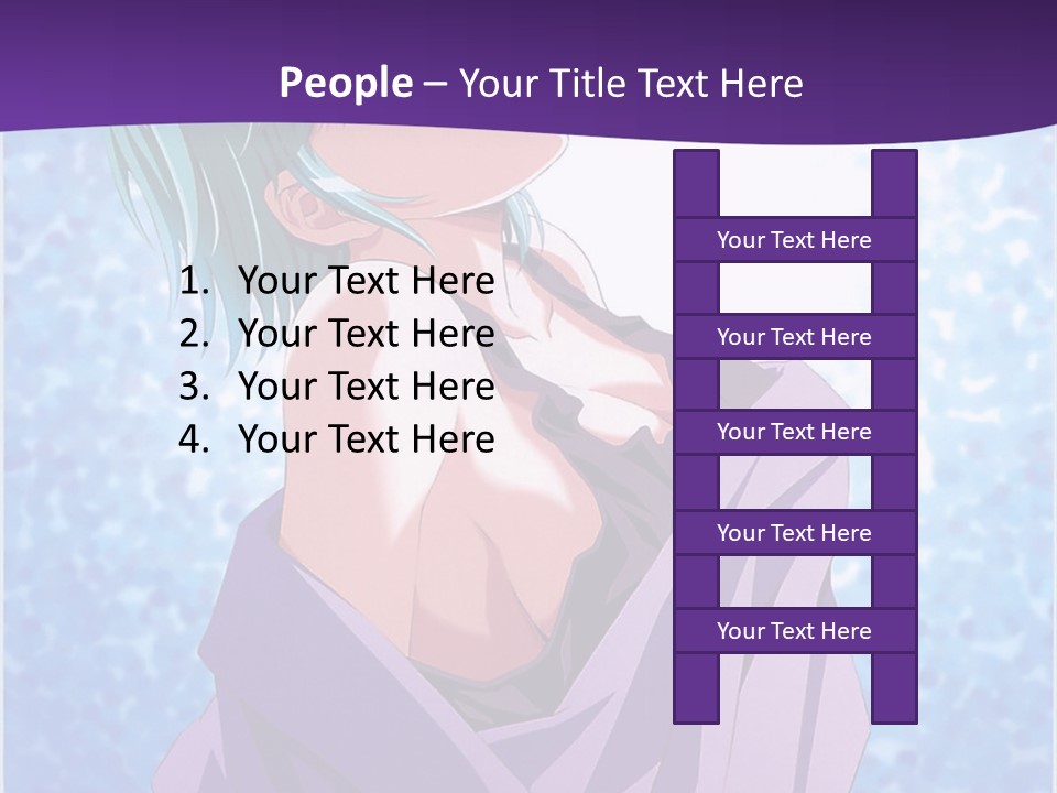 A Woman With Green Hair Is Wrapped In A Towel PowerPoint Template