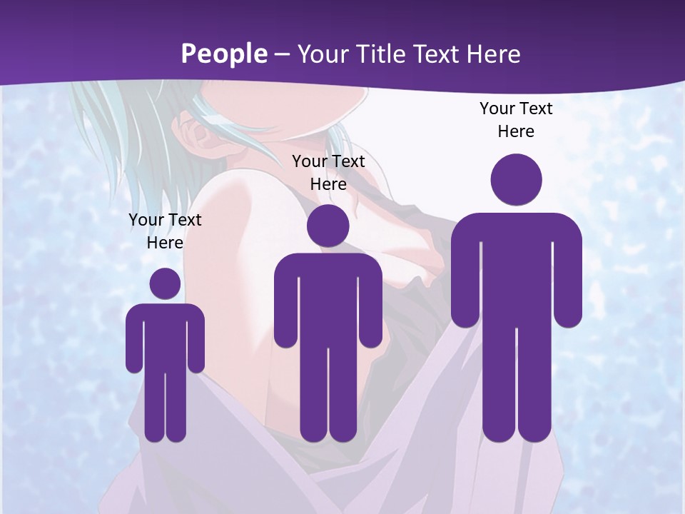 A Woman With Green Hair Is Wrapped In A Towel PowerPoint Template