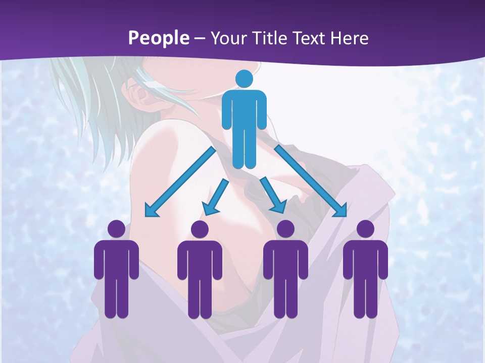 A Woman With Green Hair Is Wrapped In A Towel PowerPoint Template