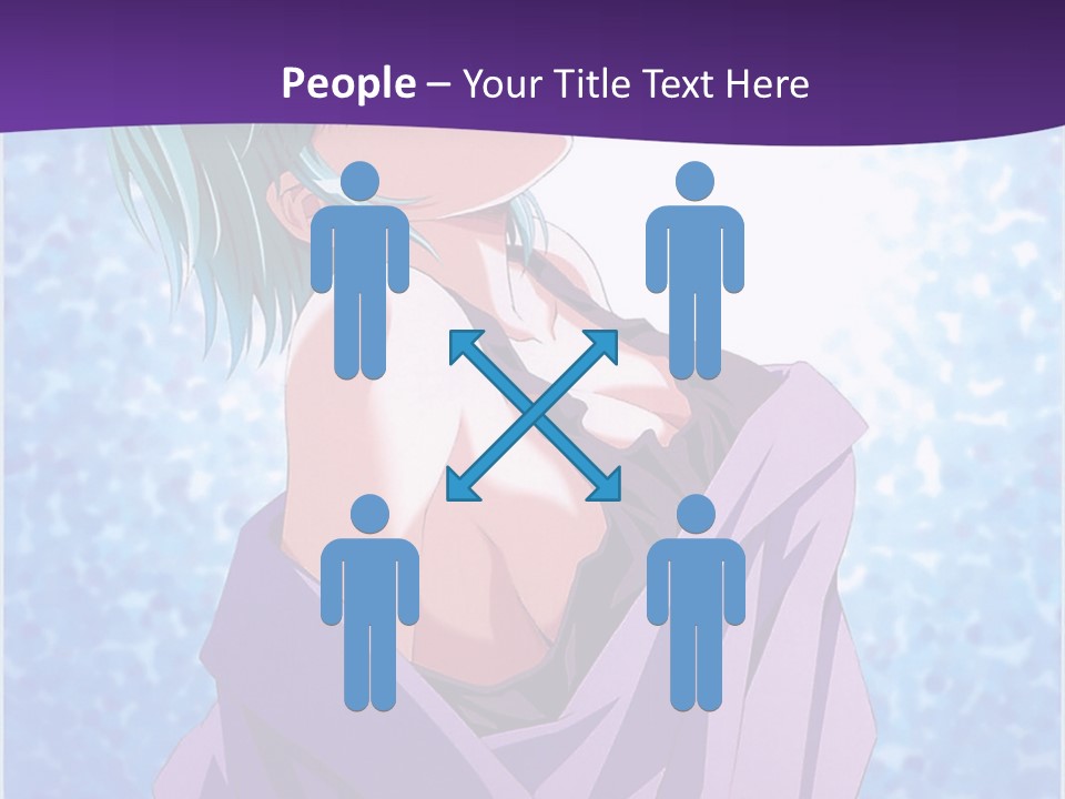 A Woman With Green Hair Is Wrapped In A Towel PowerPoint Template