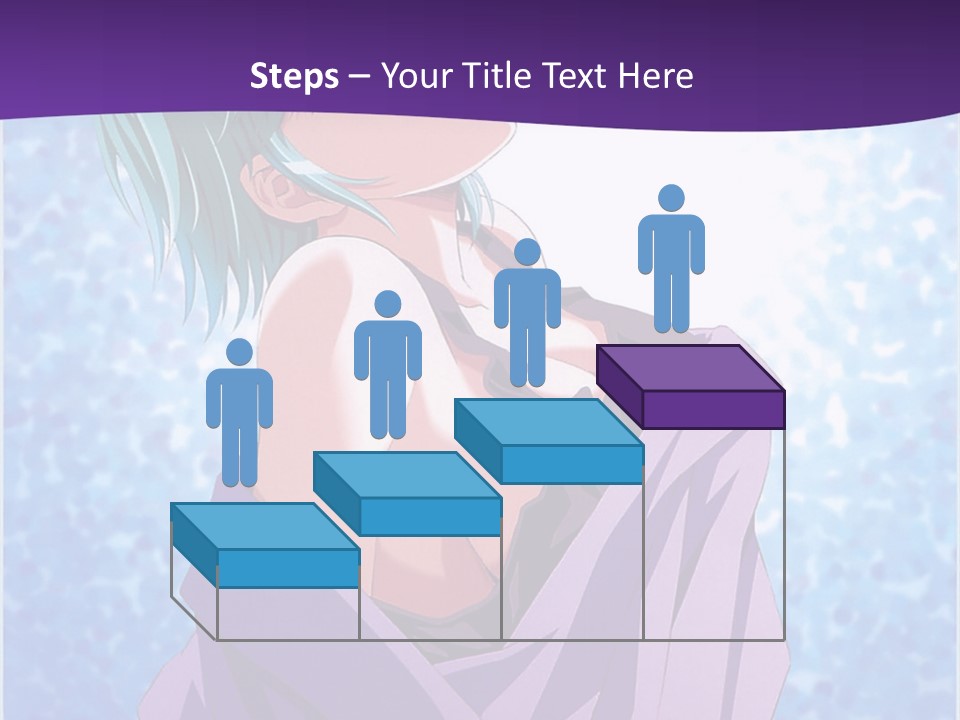 A Woman With Green Hair Is Wrapped In A Towel PowerPoint Template